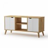 Rack para TV 2 Puertas - Linea Dublin Blanco