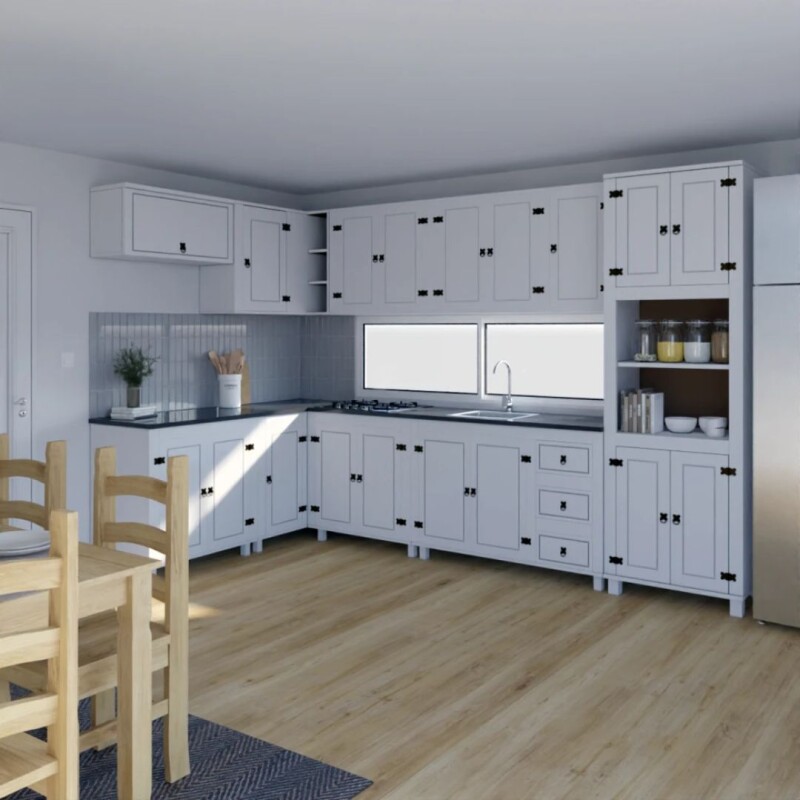 Bajo mesada 2 puertas - Linea Mexicana Blanco Bajo mesada 2 puertas - Linea Mexicana Blanco
