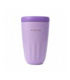 Vaso térmico acanalado con tapa 450ml Lila