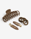 Accesorios Pelo Set Varios Set De Accesorios Para Pelo - Marron Chocolate