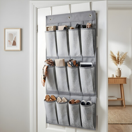 Organizador para puerta 15x30x84 cm GRIS