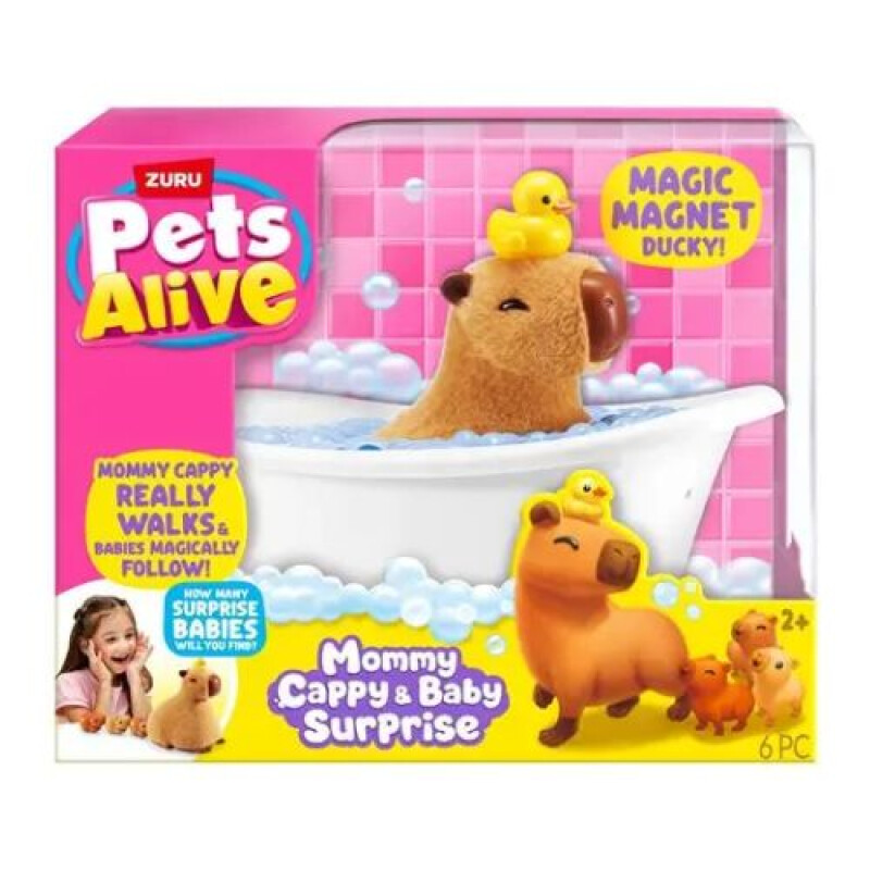 Pets Alive - Capybara Mamá Y Bebes Pets Alive - Capybara Mamá Y Bebes