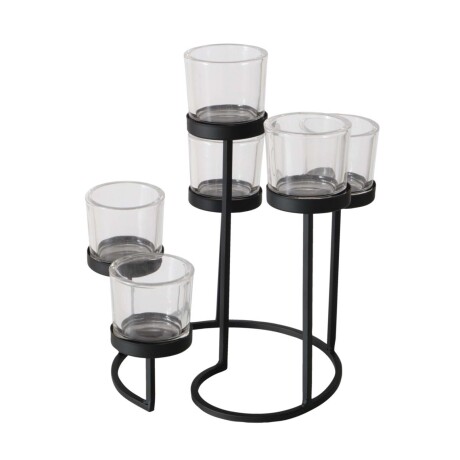 CANDELABRO METAL NEGRO 2049524