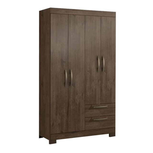 Ropero 4 puertas 2 cajones MARRON