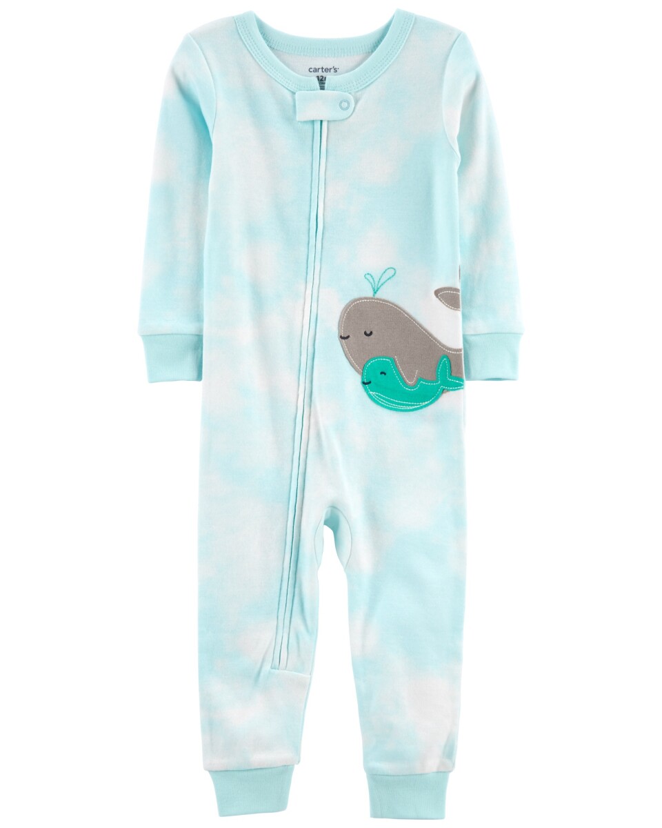 Pijama una pieza de algodón diseño tie-dye 