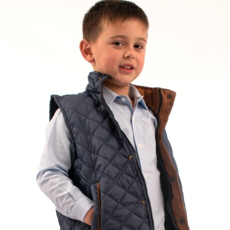 Chaleco Capitoneado de niño Azul