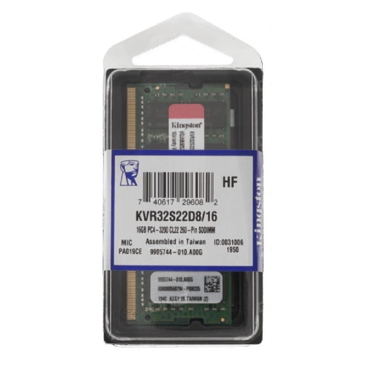 Memoria Sodimm Kingston DDR4-3200 16GB - Notebook - 001 