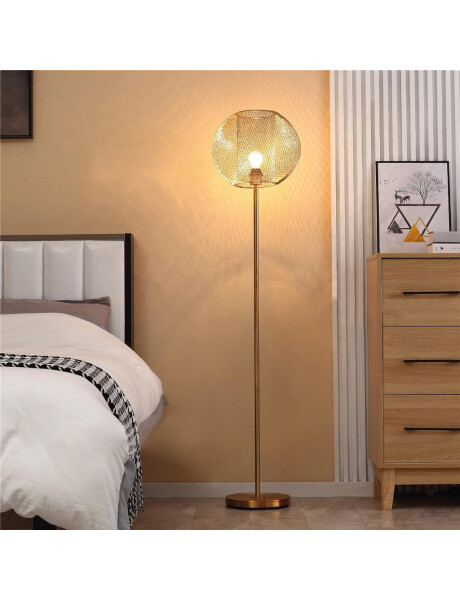 LAMPARA DE PIE D35x150CM METAL DORADO LAMPARA DE PIE D35x150CM METAL DORADO
