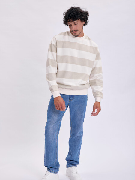 Buzo deportivo Rayas Anchas Gris