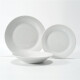Juego Vajilla 12pcs cerámica D25/18/20cm BLANCO