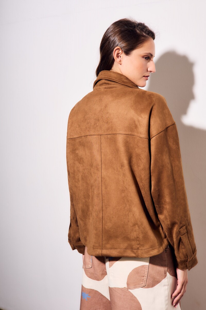 Sobrecamisa Gamuza Camel