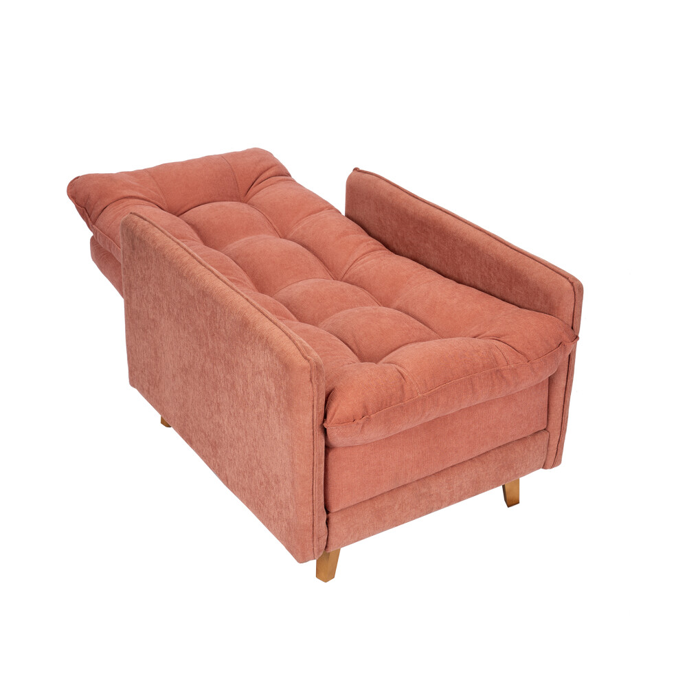 Poltrona reclinable Con Puff - Montreal Terracota