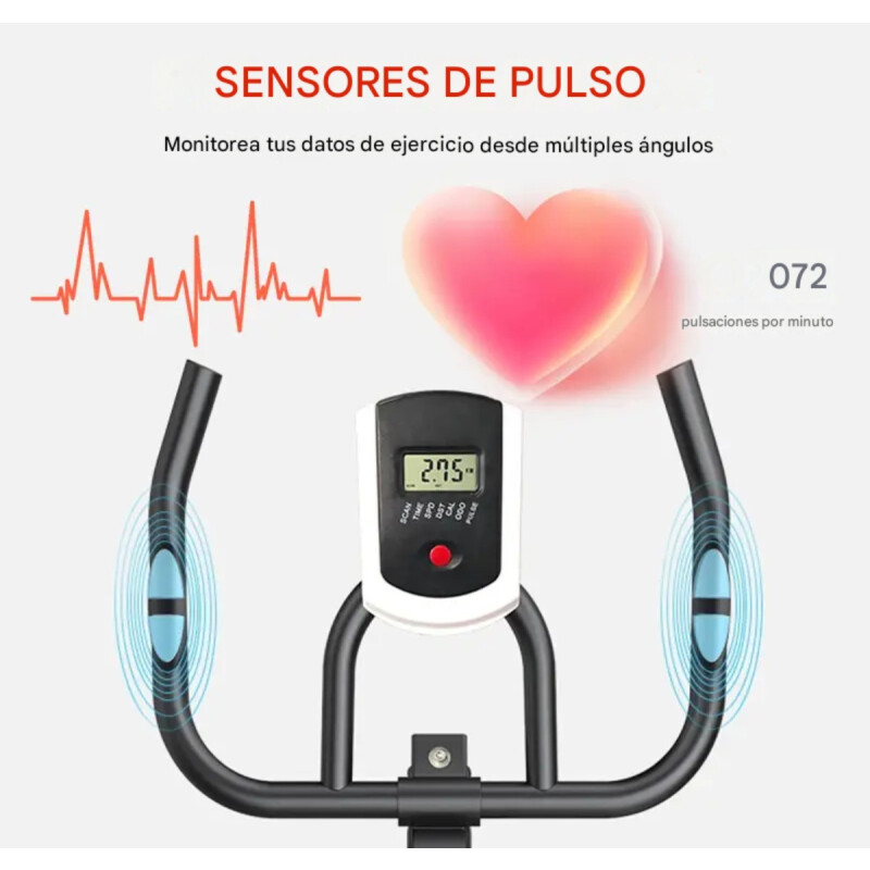 Bicicleta De Spinning Fija Con Resistencia P/fricción 130kg Negro
