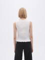 Musculosa Fruncin Marfil / Off White