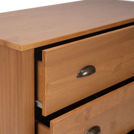 Comoda 4 cajones Madera maciza Linea Colonial Marron