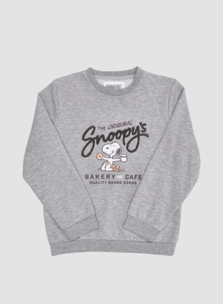 Sweater snoopy original mini Gris melange