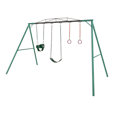 Hamaca de Plaza con hamaca de cincha, aros y hamaca de bebé altura 2,15 mts Hamaca de Plaza con hamaca de cincha, aros y hamaca de bebé altura 2,15 mts