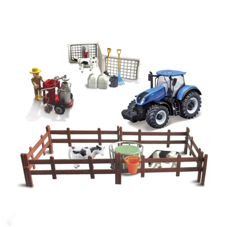 Bburago Juego de Granja Vacuno Tractor Fendt FarmLand