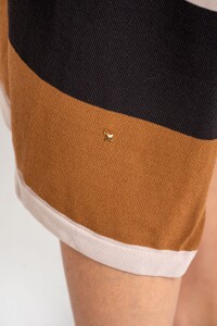 Vestido Tejido A Rayas Negro