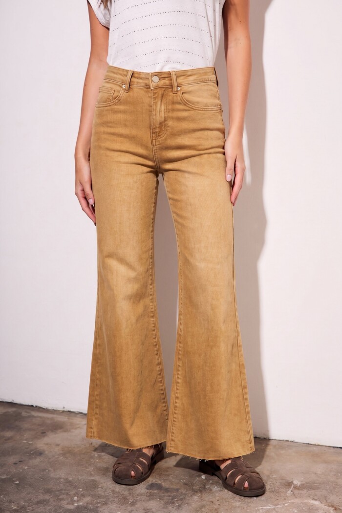 Flare Wide Leg Lavado Camel