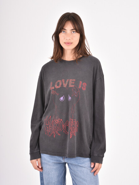REMERA QUELLA GRIS OSCURO