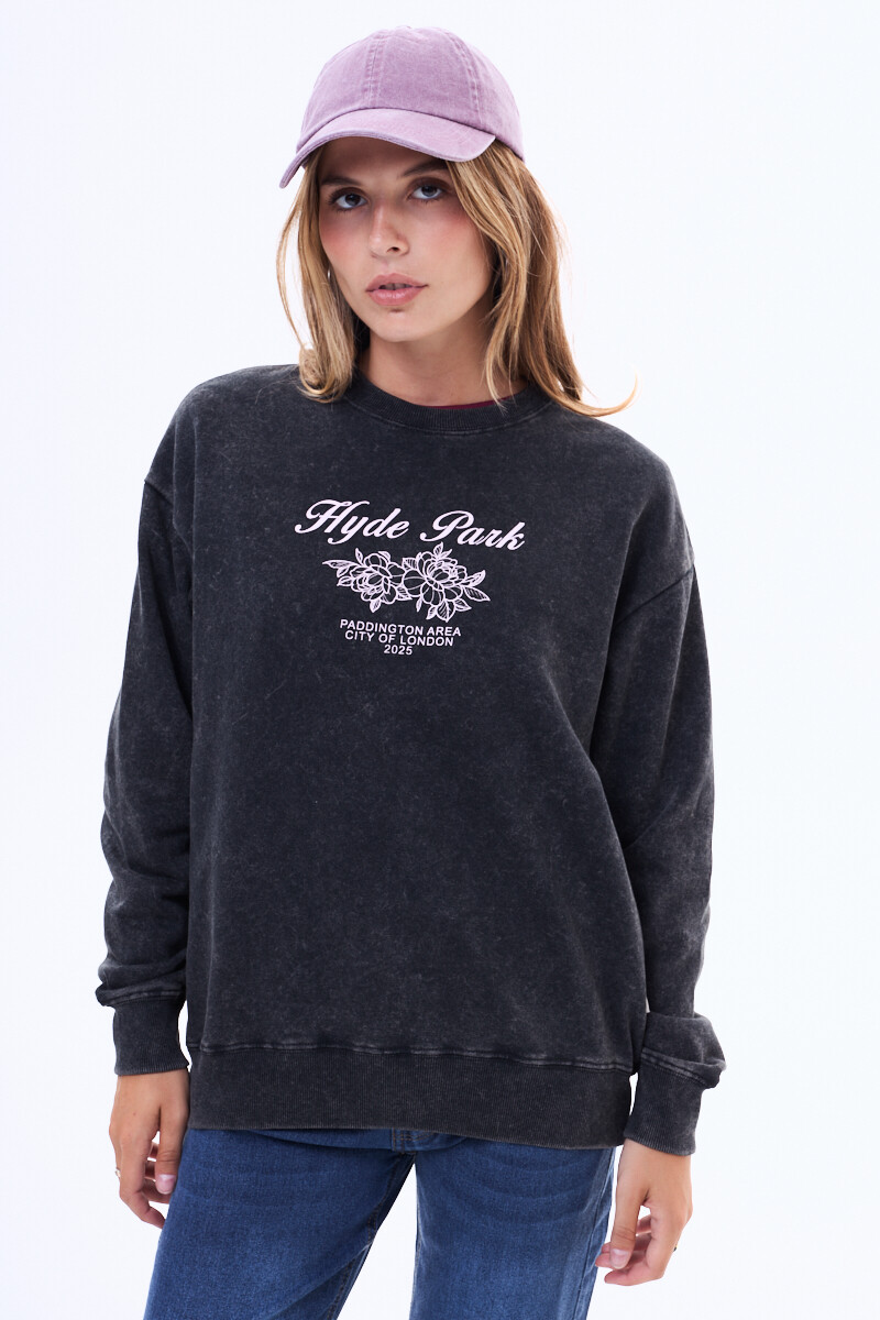 Buzo de felpa Fortim Negro