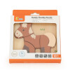 Puzzle Silueta viga 4 piezas Caballo