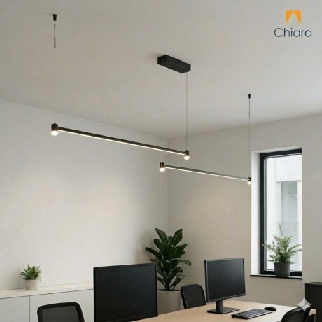 Colgante Led lineal doble color negro 40w Dimerizable Colgante Led lineal doble color negro 40w Dimerizable