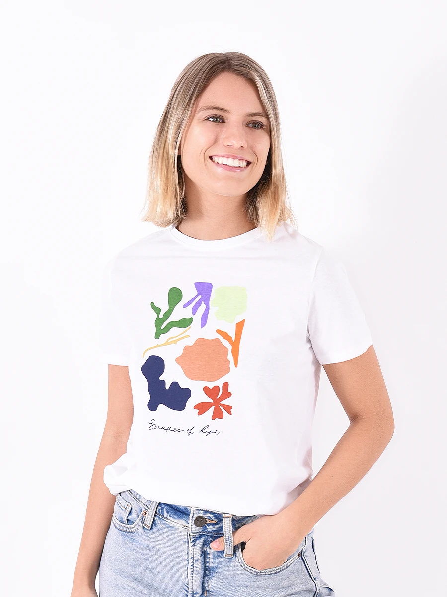 REMERA ART DECO - BLANCO 