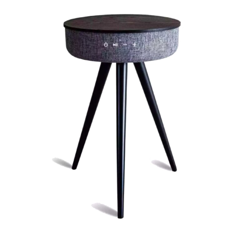 Mesa blueMAN con Parlante Bluetooth BT-Z1 Talle S Roble Negro