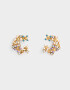 Aros Pasantes Con flores Aros Pasantes Con Flores - Dorado