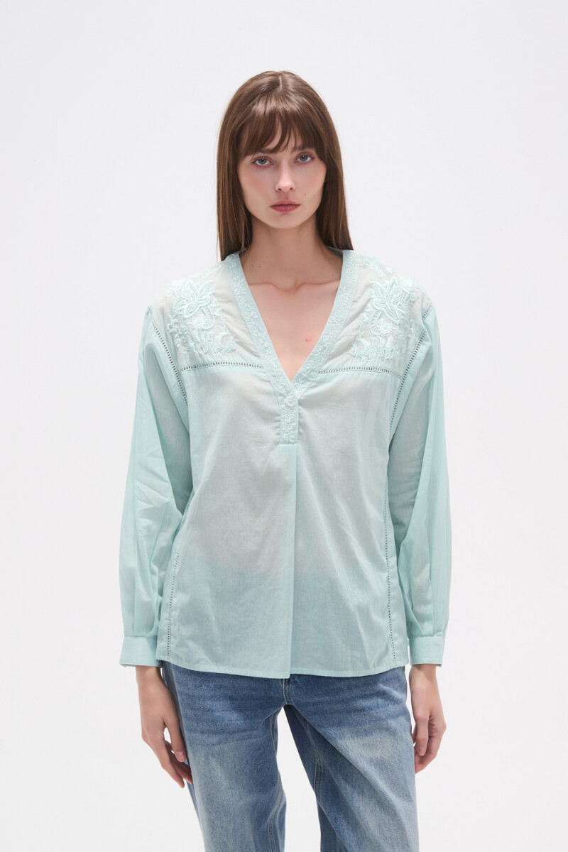 Blusa Tifone - Verde Agua 
