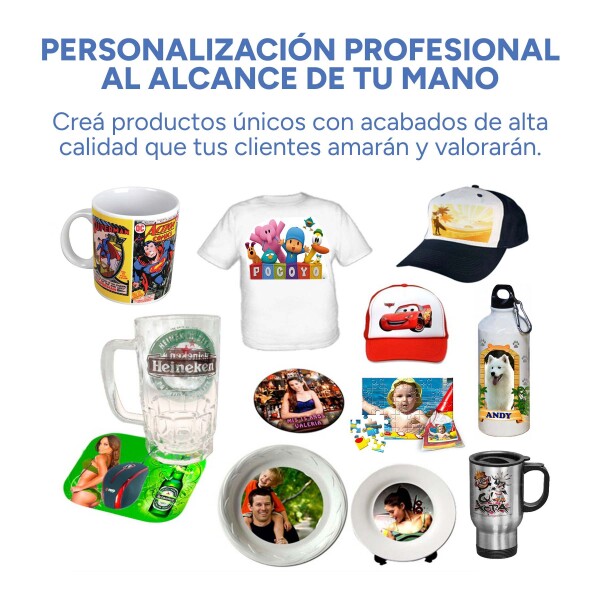 Prensa Térmica 5 En 1 Sublimación Remeras Tazas Gorros Jarra Color Negro Rojo