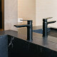GRIFERIA LAVATORIO MONOCOMANDO NEGRO MATE LINEA AGORA NEGRO