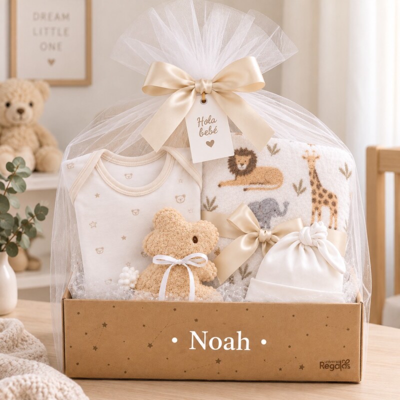 Box Bienvenida Nacimiento Personalizado – Beige Box Bienvenida Nacimiento Personalizado – Beige