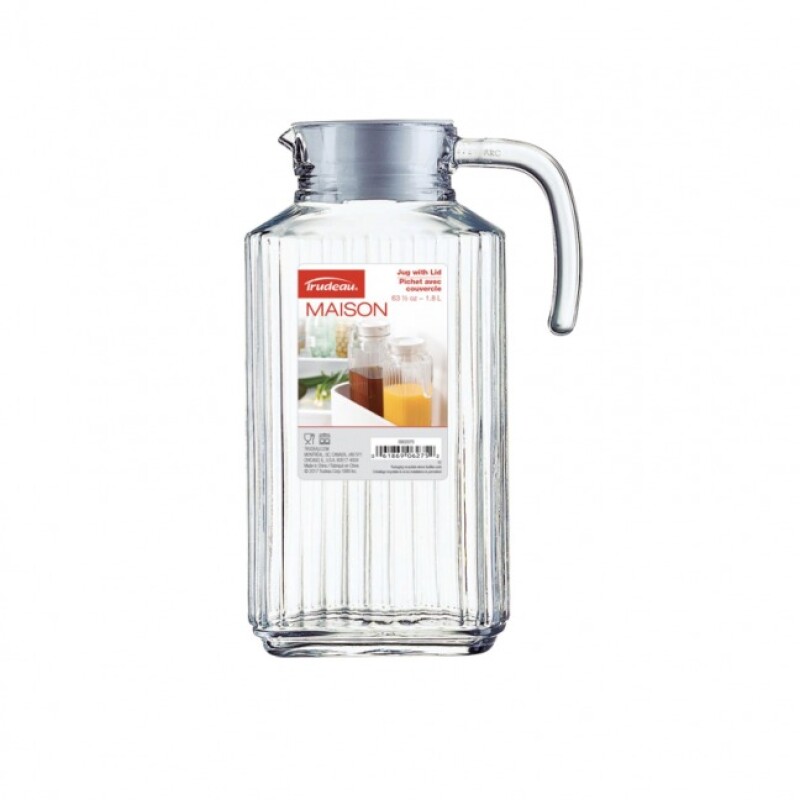 JARRA DE VIDRIO PARA HELADERA C/TAPA 1.8 Lts. JARRA DE VIDRIO PARA HELADERA C/TAPA 1.8 Lts.