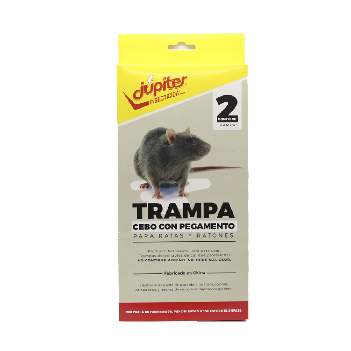 Trampa para Ratas y Ratones JUPITER (Cebo con Pegamento) 