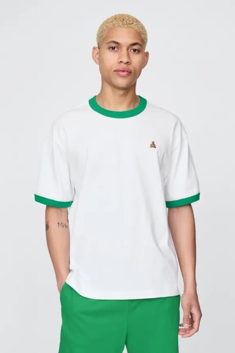 Remera Oso Brannan Hombre Optic White V6