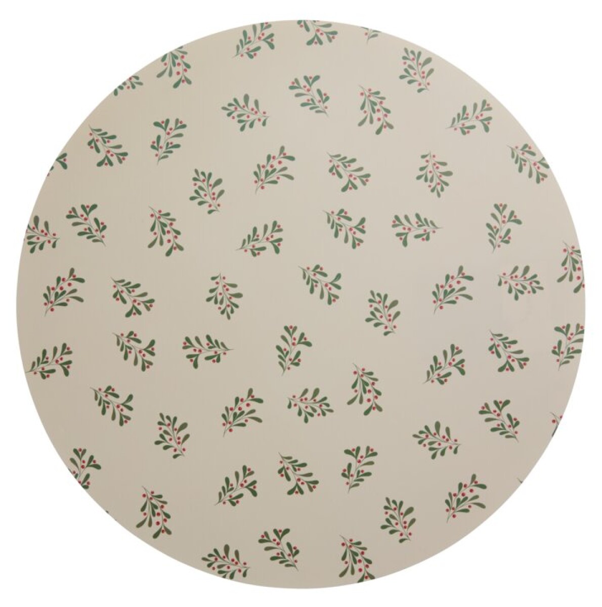 Mantel individual navideño ADVENT Ø38 cm beige/verde 