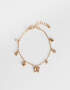 Pulseras Flexibles Multi dijes Pulsera Flexible Con Multidijes - Dorado