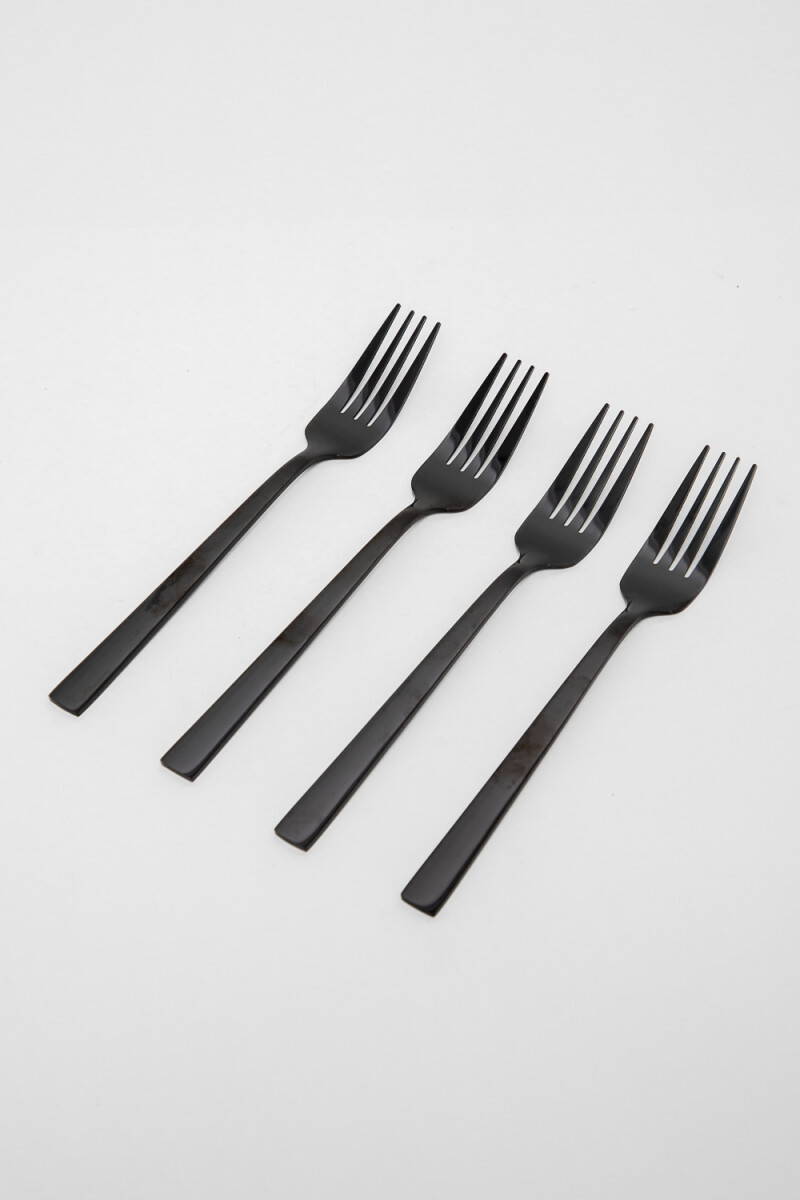Tenedor Set 4 Un. - Ebano 