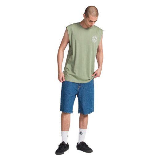Musculosa Volcom ABG DRAIN YOU SLVLS - Verde Musculosa Volcom ABG DRAIN YOU SLVLS - Verde