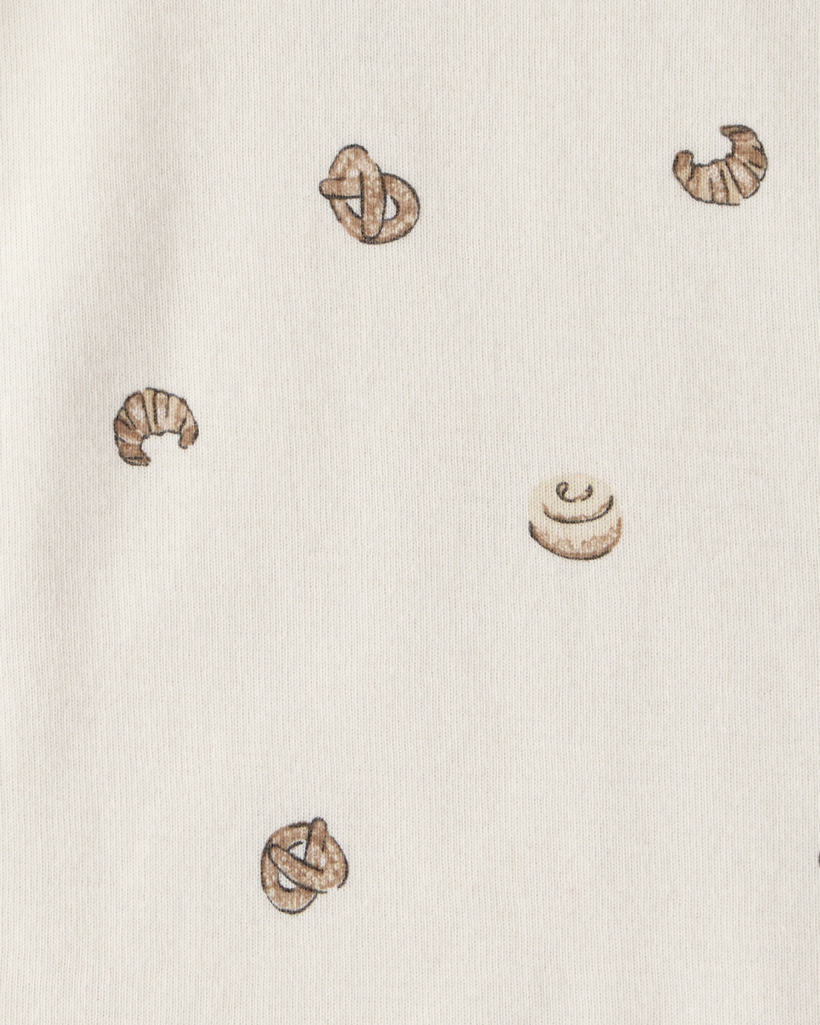 Pack cuatro bodies de algodón, diseño snacks Sin color