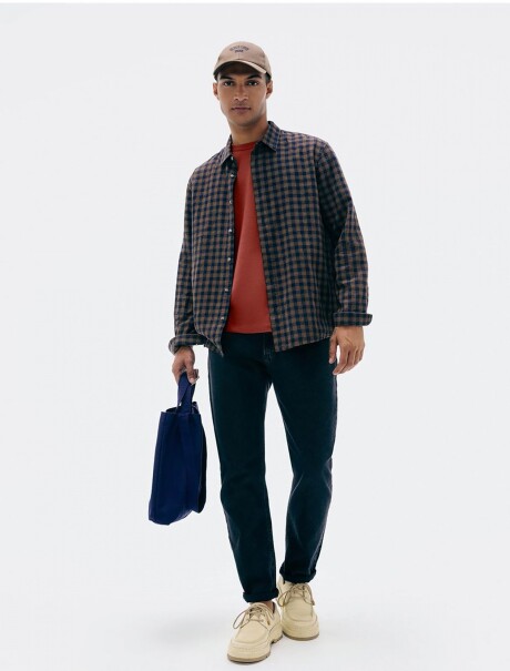 CAMISETA MANGA CORTA CON ESTAMPA ROJO