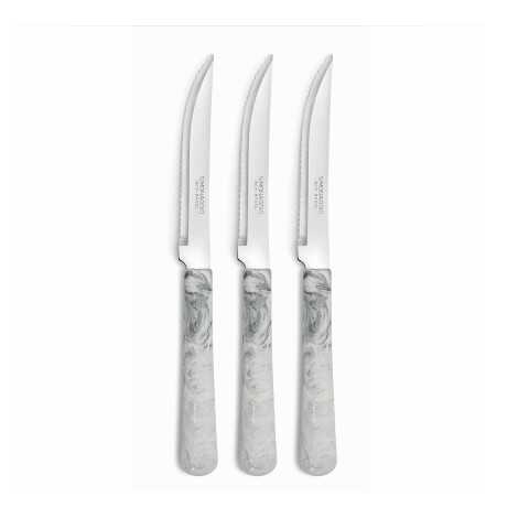 Set X3 Cuchillos Elementos de Simonaggio BLANCO