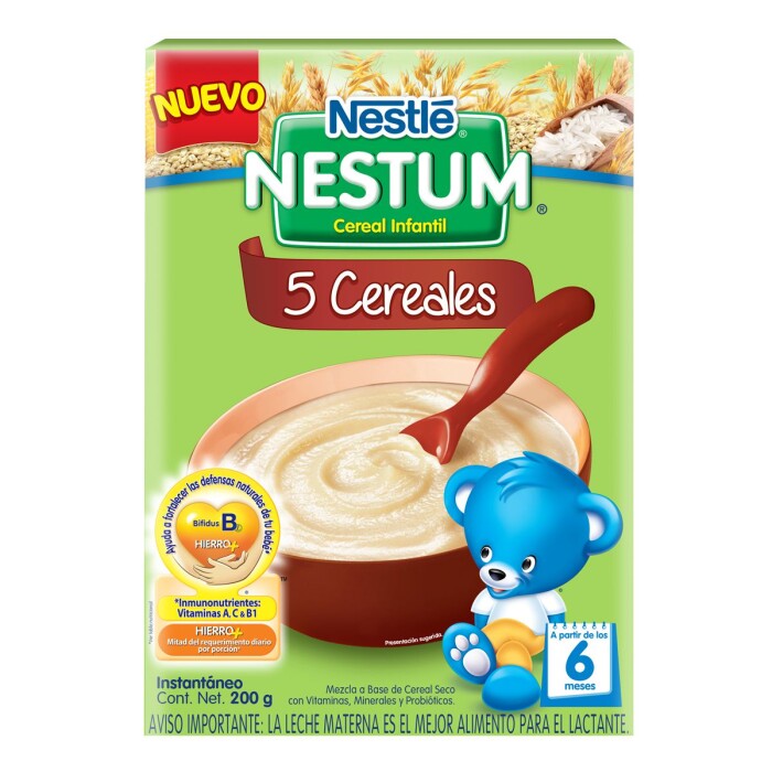 NESTUM 5 CEREALES C/HIERRO DESDE 6 MESES única