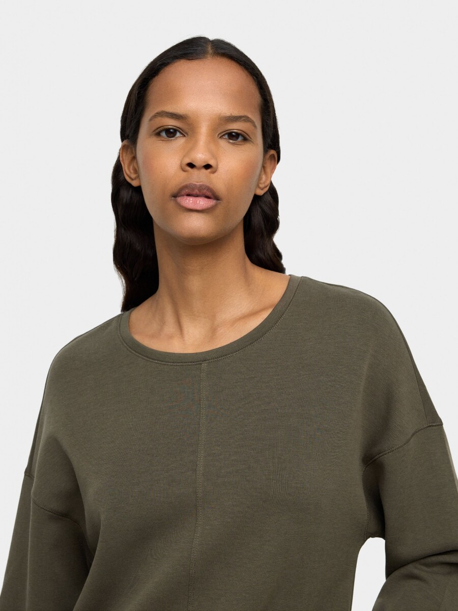 Sudadera Básica caqui