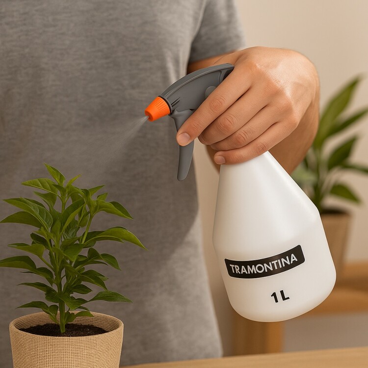 Pulverizador de mano Plastico Tramontina 1 litro Blanco