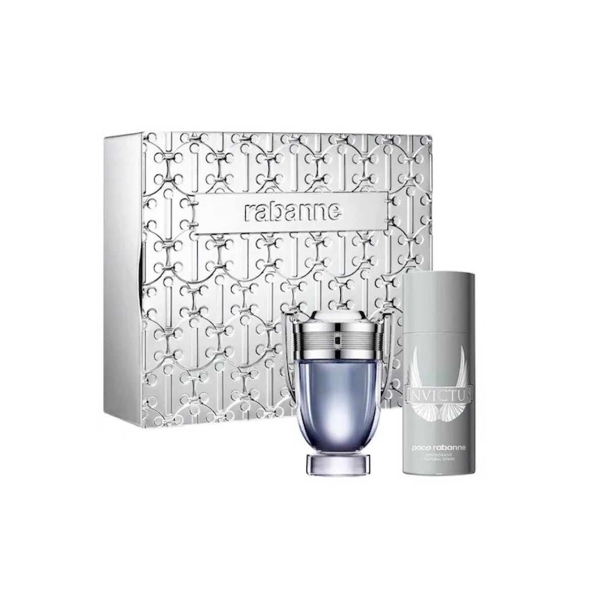 Perfume Original Paco Rabanne INVICTUS (EDT100 + DESODORANTE 150ml) - Gris 