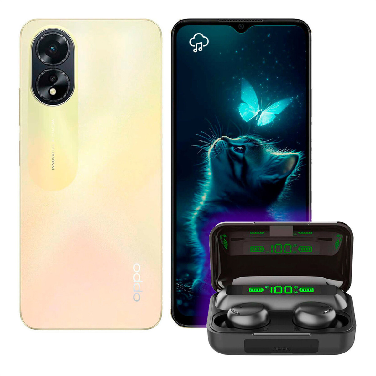 Celular Oppo A38 4g 4/128 Gb + Regalo - DORADO 